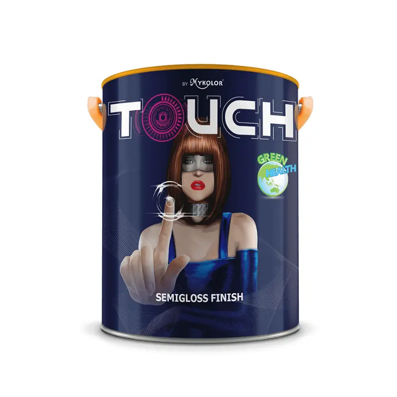 Sơn nước ngoại thất bóng SEMI Mykolor Touch Semigloss Finish